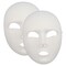 RAHEEV; Plain White Comfortable Face Plastic Mask for Theatrical Roles; Category:Masks; Image:5